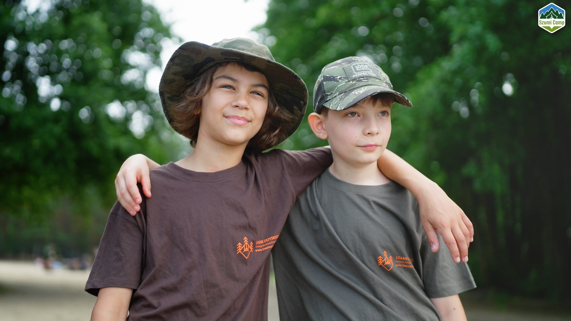 Background image of kids in nature